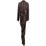 Abito asimmetrico in marrone Rick Owens - donna 