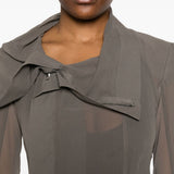 Giacca biker classica in talpa Rick Owens - donna 