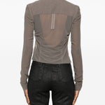 Giacca biker classica in talpa Rick Owens - donna 