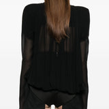Giacca Maria con scollo a V in nero Rick Owens - donna 