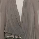 Blusa Maria con scollo a V in talpa Rick Owens - donna 