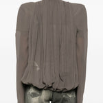 Giacca Maria con scollo a V in talpa Rick Owens - donna 
