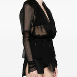 Giacca combo metro in nero Rick Owens - donna 