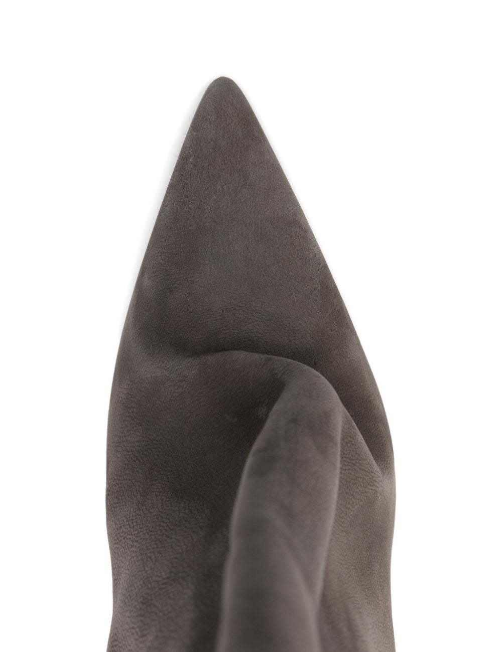 Stivali in pelle a punta in grigio Rick owens - donna 