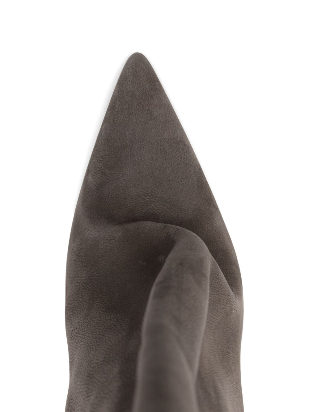 Stivali in pelle a punta in grigio Rick owens - donna 