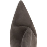 Stivali in pelle a punta in grigio Rick owens - donna 
