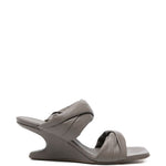 Sandali intrecciati in grigio Rick owens - donna 