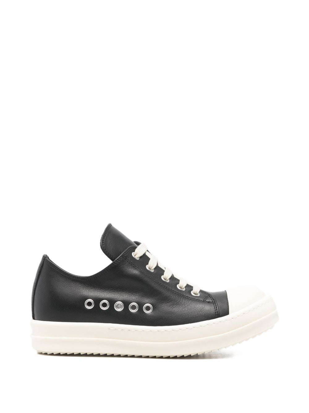 Sneakers in pelle in nero Rick owens - donna 