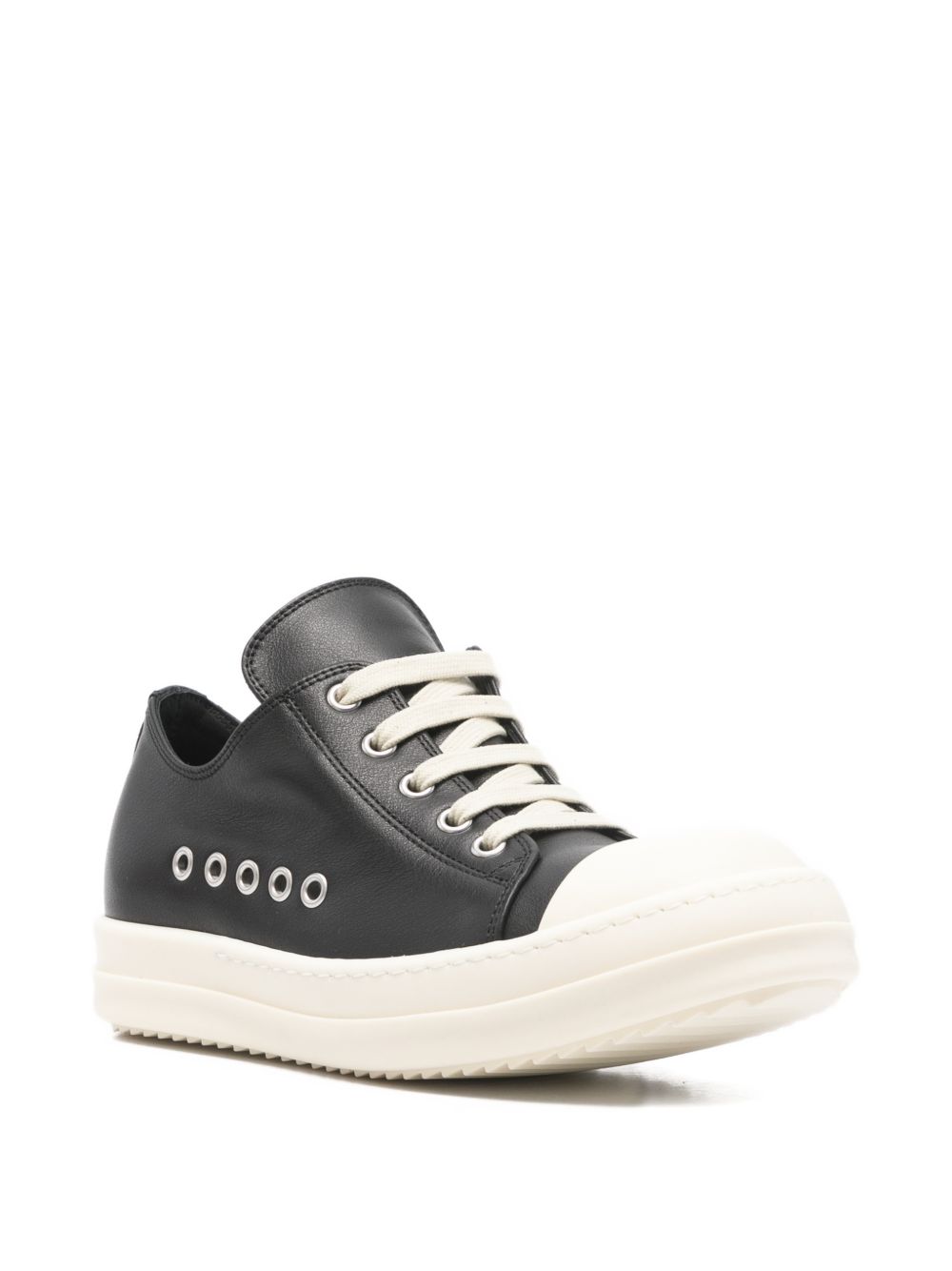 Sneakers in pelle in nero Rick owens - donna 
