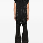 Top con stampa grafica in nero Rick owens - uomo 