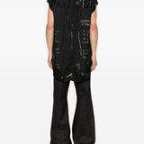 Top con stampa grafica in nero Rick owens - uomo 