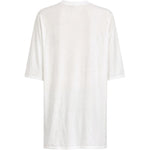T-shirt a manica corta in bianco Rick owens - uomo 