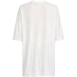 T-shirt a manica corta in bianco Rick owens - uomo 
