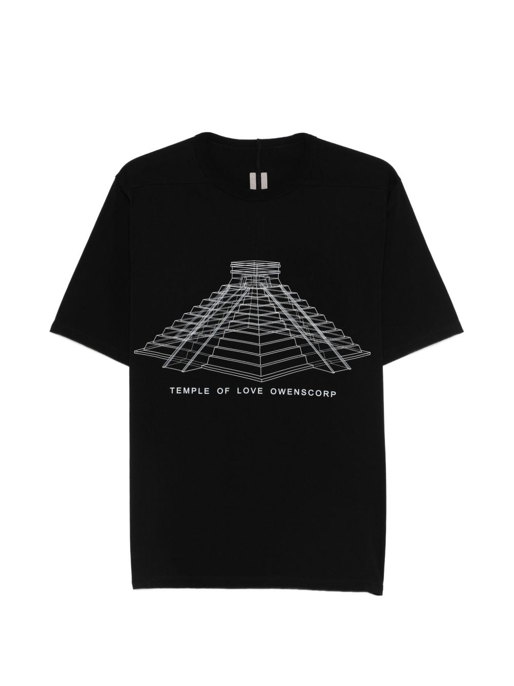 T-shirt con grafica in nero Rick owens - uomo 