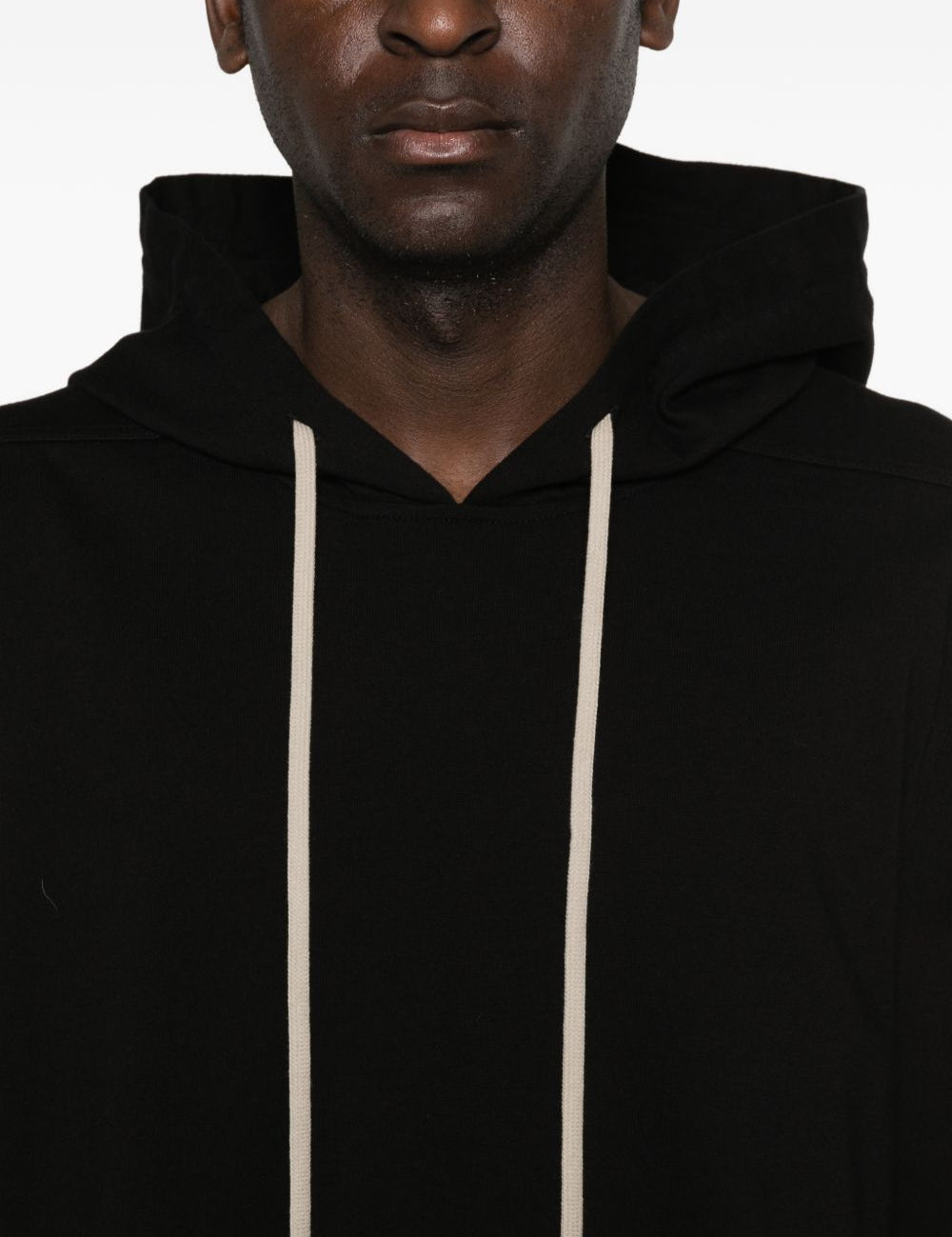 Felpa con cappuccio in nero Rick owens - uomo 