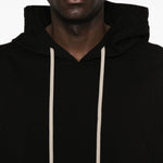 Felpa con cappuccio in nero Rick owens - uomo 