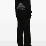 Felpa con cappuccio in nero Rick owens - uomo 