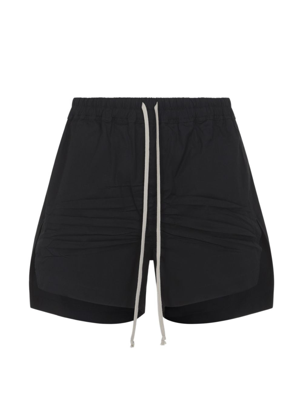 Shorts con coulisse in nero Rick owens - uomo 