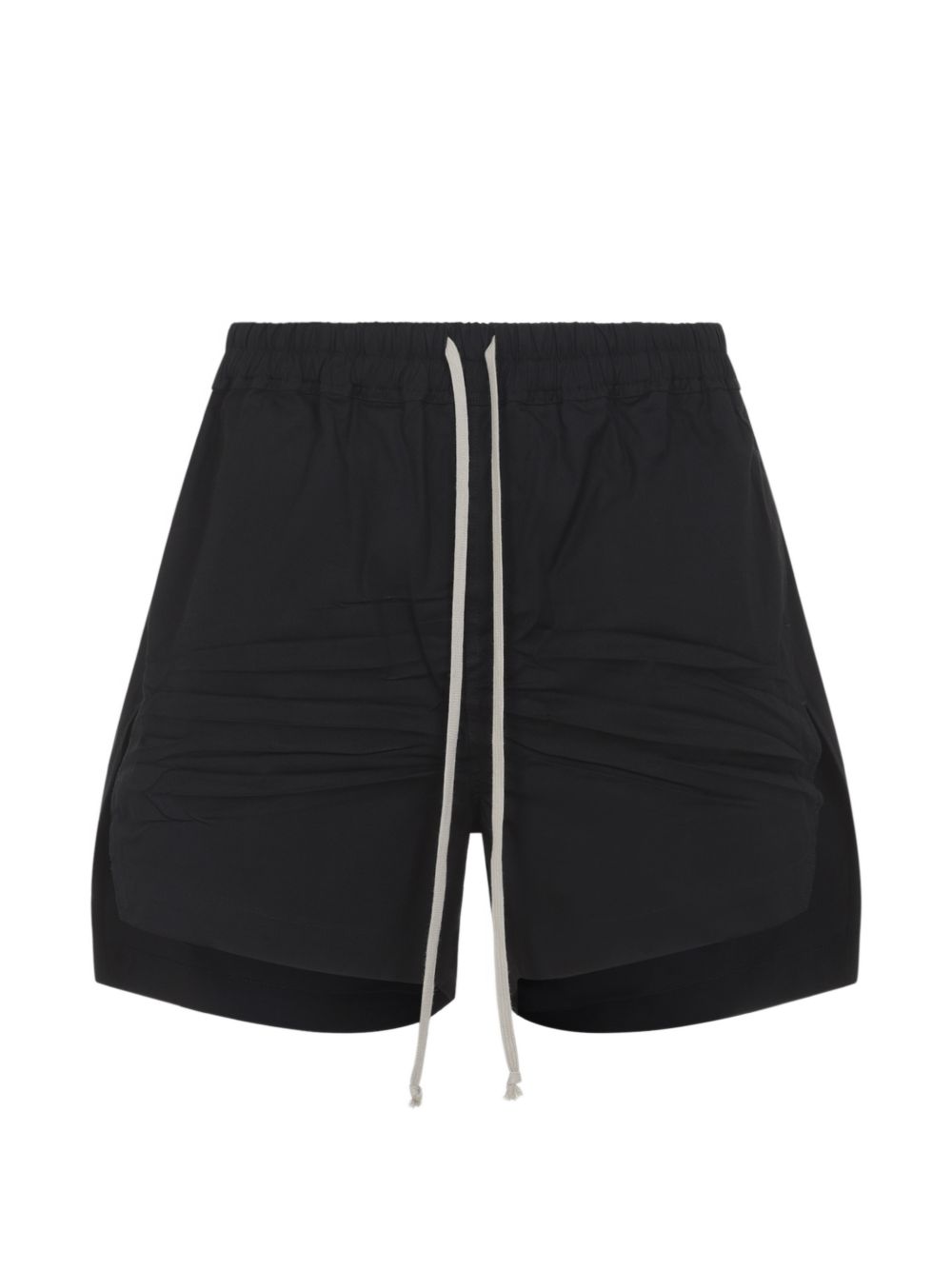 Shorts con coulisse in nero Rick owens - uomo 