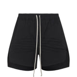 Shorts con coulisse in nero Rick owens - uomo 