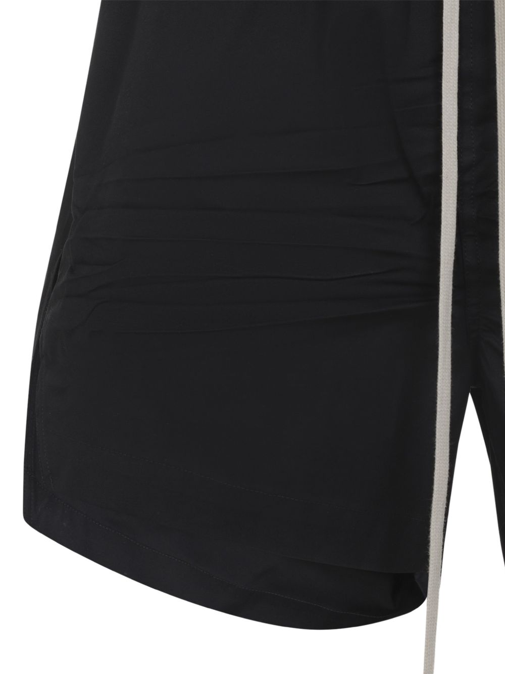 Shorts con coulisse in nero Rick owens - uomo 