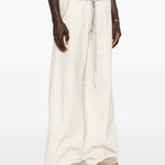 Pantaloni Bela con coulisse in avorio Rick owens - uomo 