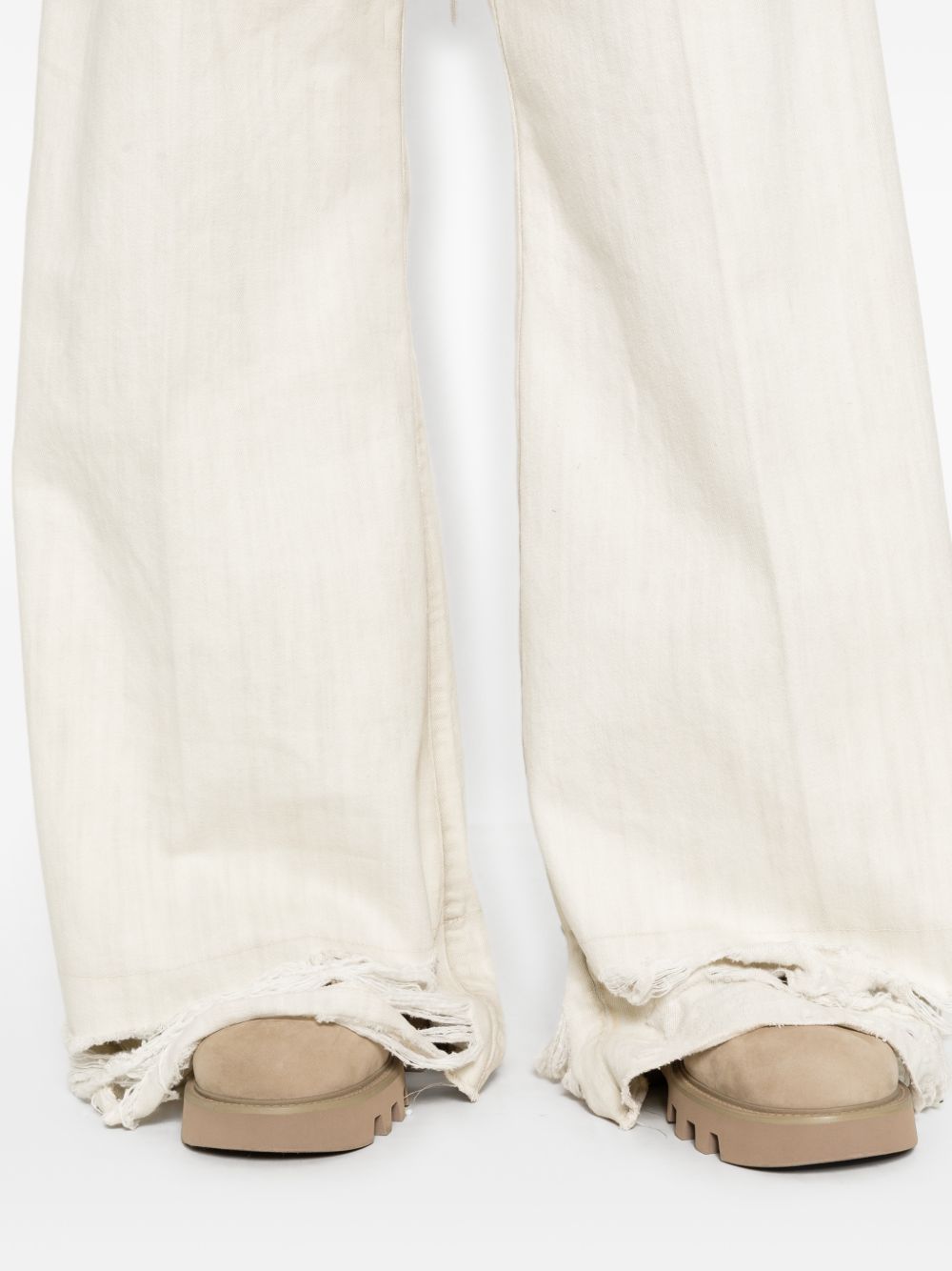 Pantaloni Bela con coulisse in avorio Rick owens - uomo 