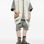 Gilet strappato in grigio Rick owens - uomo 