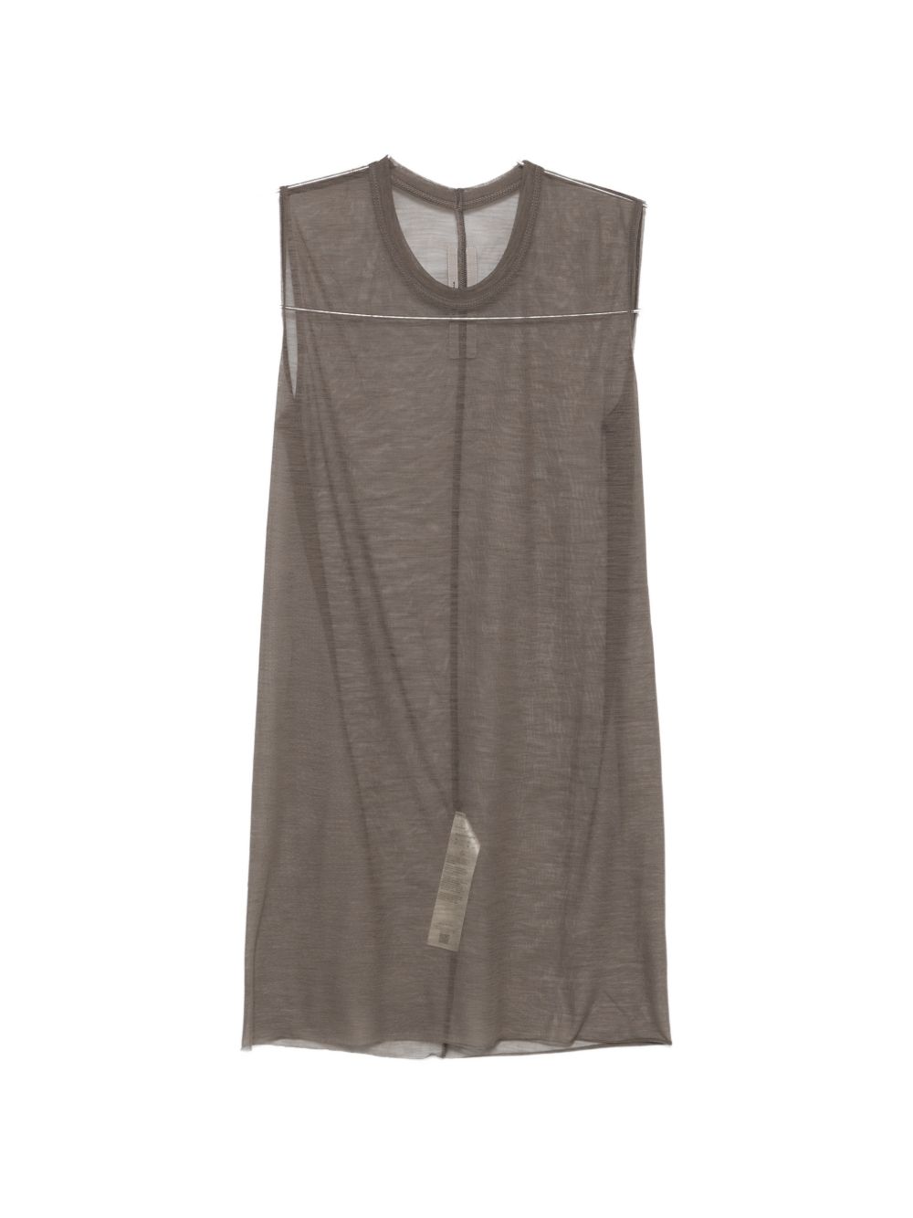 Canotta basic in grigio Rick owens - uomo 