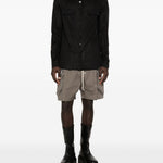Camicia con tasche sul petto in nero Rick owens - uomo 