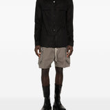 Camicia con tasche sul petto in nero Rick owens - uomo 