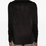 Camicia con tasche sul petto in nero Rick owens - uomo 