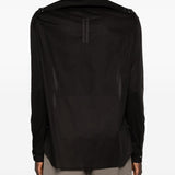 Camicia con tasche sul petto in nero Rick owens - uomo 