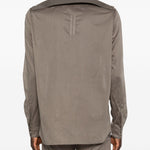 Camicia con tasche sul petto in marrone Rick owens - uomo 