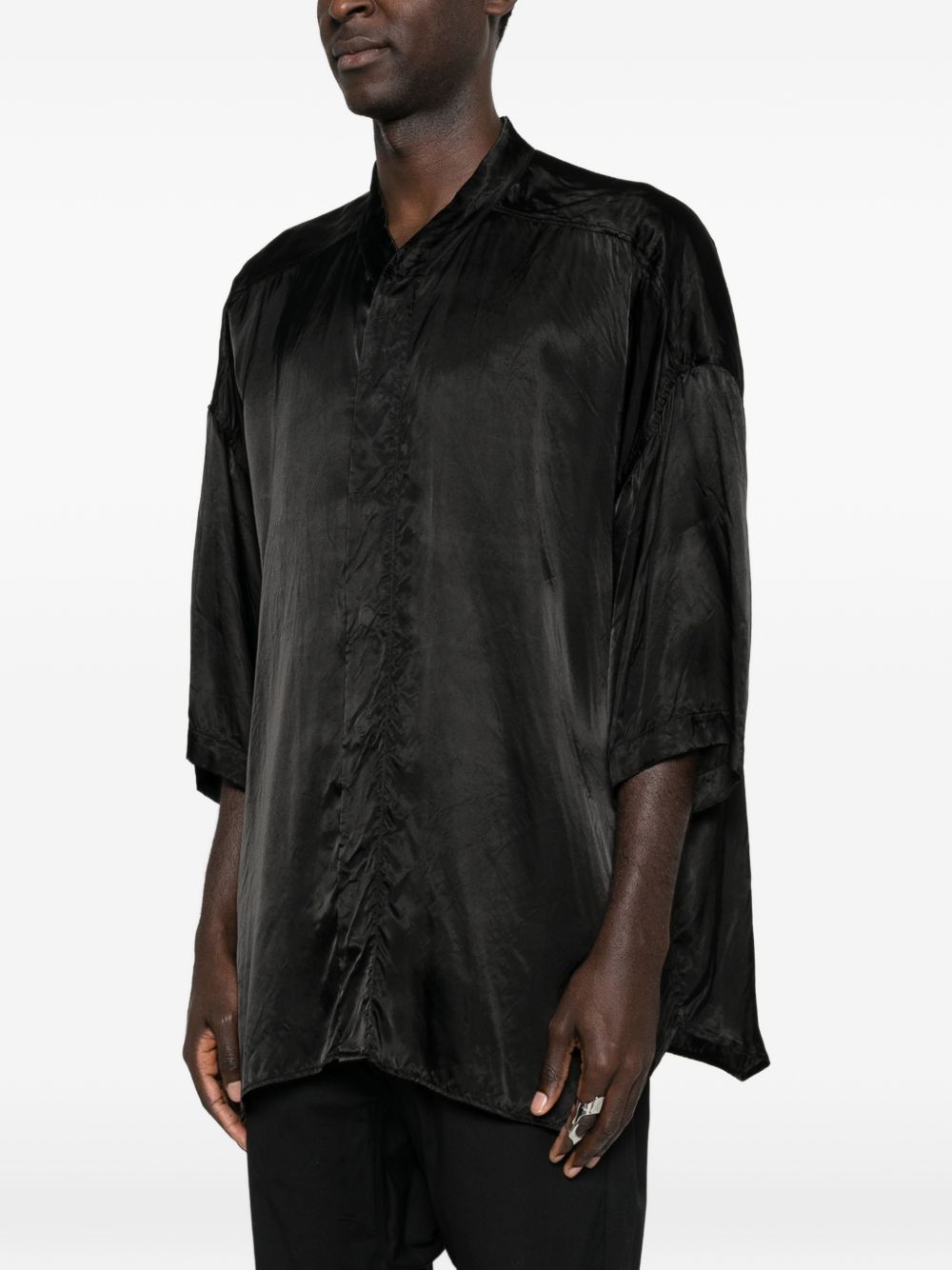 Camicia Jumbo Faun in nero Rick owens - uomo 
