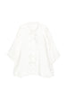 Camicia a maniche corte con design oversize in bianco Rick owens - uomo