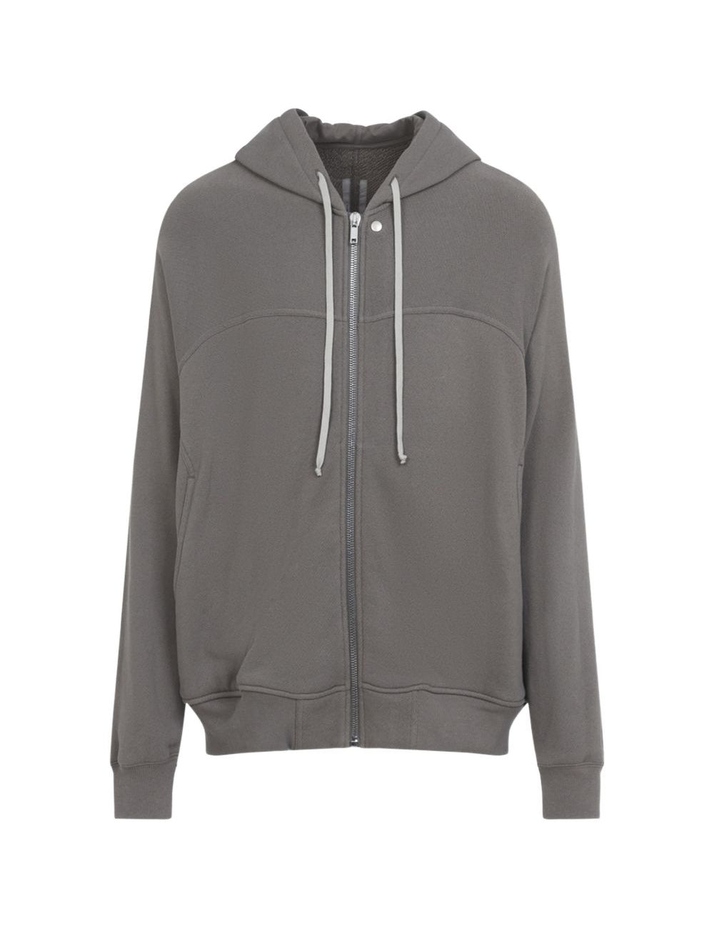 Felpa con zip in grigio Rick owens - uomo 