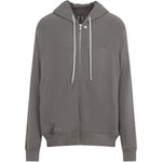 Felpa con zip in grigio Rick owens - uomo 