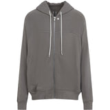 Felpa con zip in grigio Rick owens - uomo 