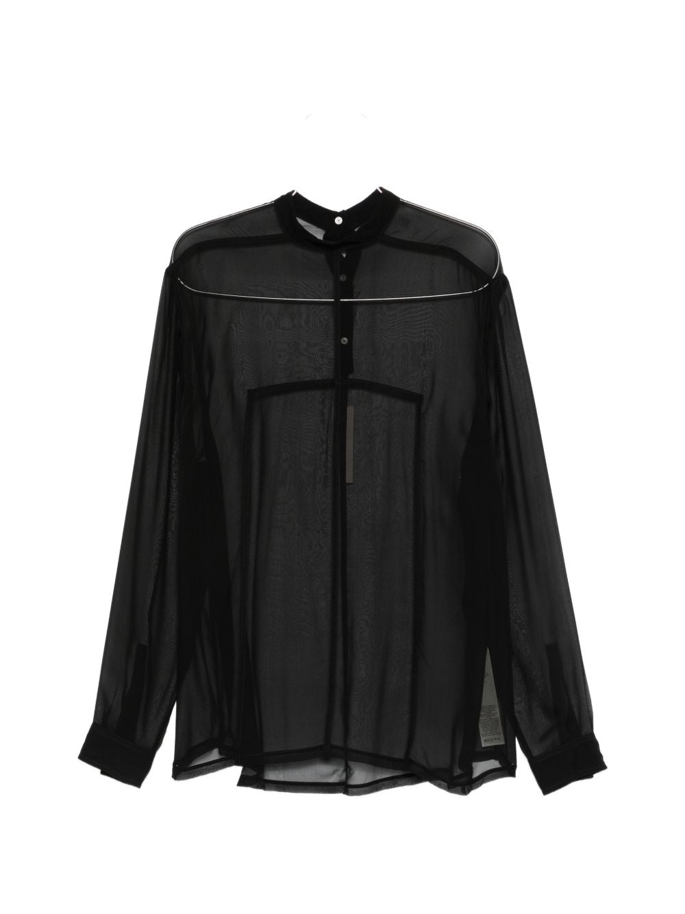 Top con bottoni sul retro in nero Rick owens - uomo 