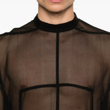 Top con bottoni sul retro in nero Rick owens - uomo 