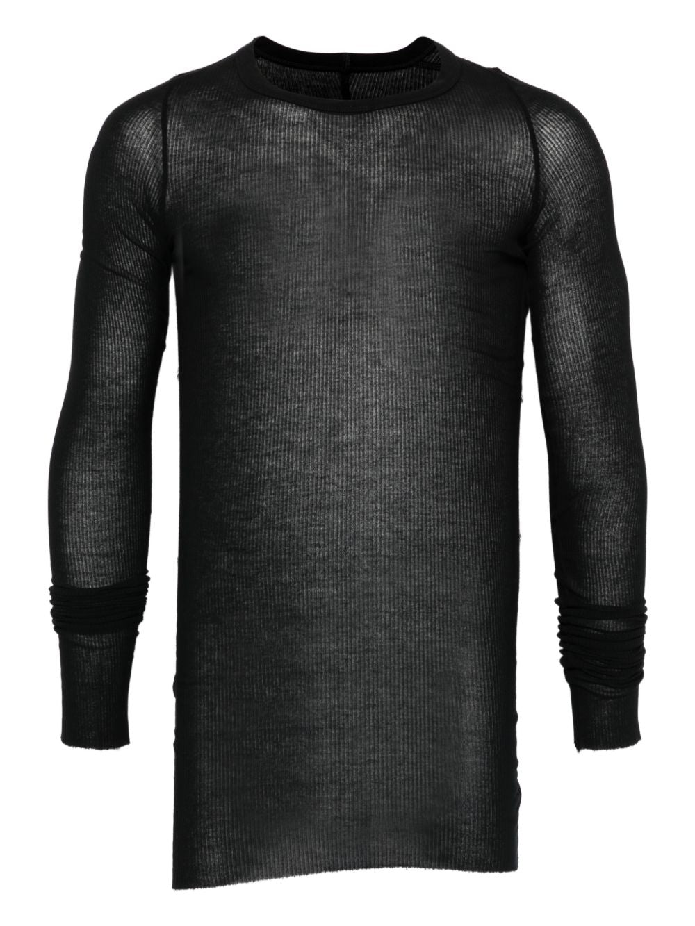 T-shirt a maniche lunghe in nero Rick owens - uomo 