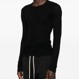 T-shirt a maniche lunghe in nero Rick owens - uomo 
