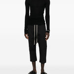 T-shirt a maniche lunghe in nero Rick owens - uomo 