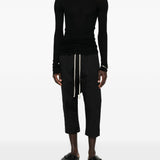 T-shirt a maniche lunghe in nero Rick owens - uomo 