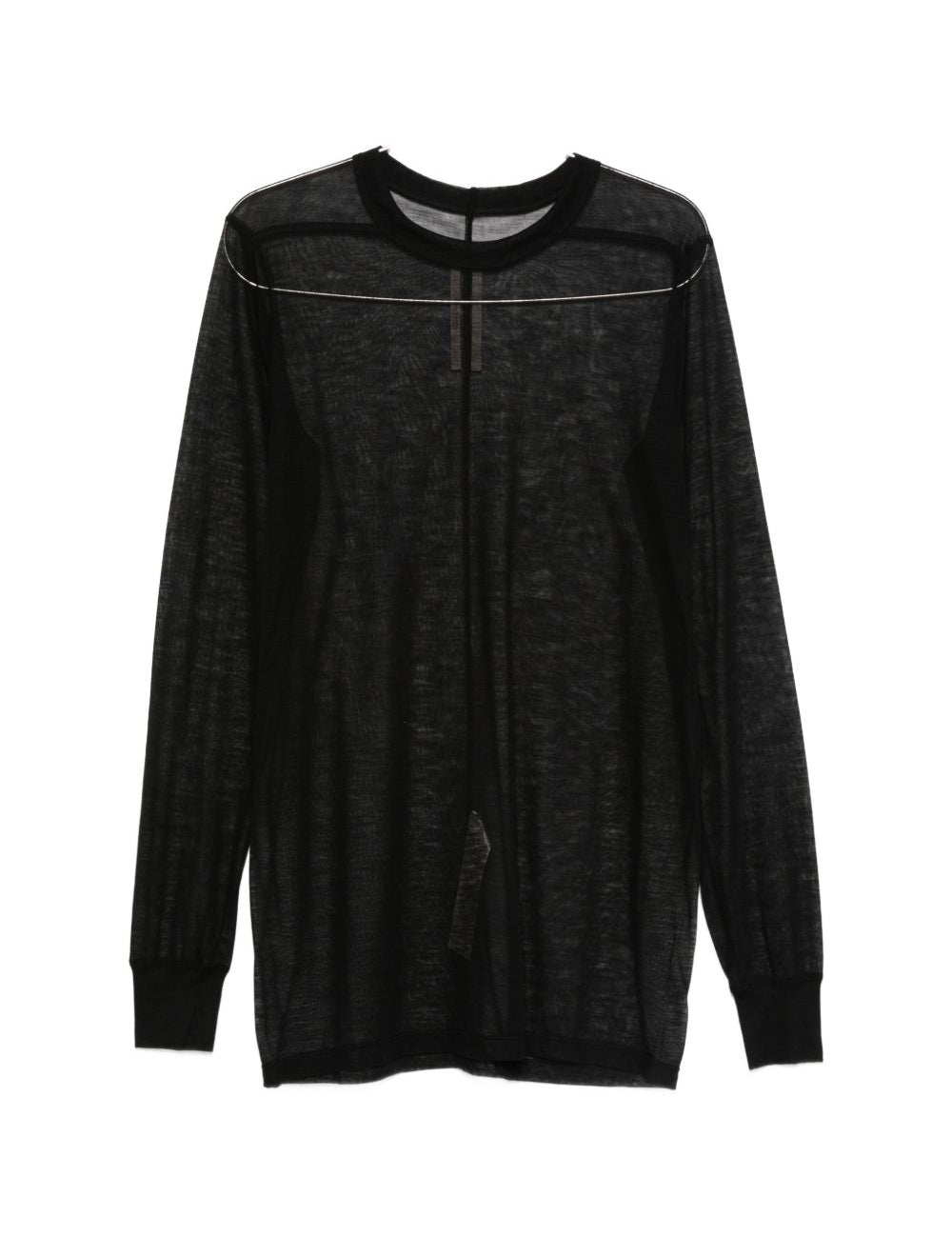Top a maniche lunghe level ls t in nero Rick owens - uomo 