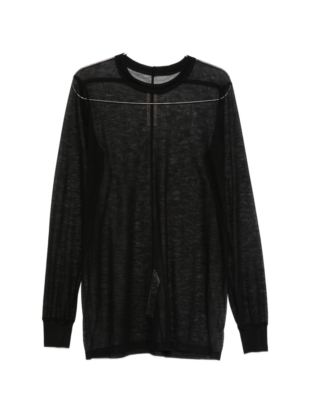 Top a maniche lunghe level ls t in nero Rick owens - uomo 