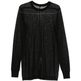 Top a maniche lunghe level ls t in nero Rick owens - uomo 