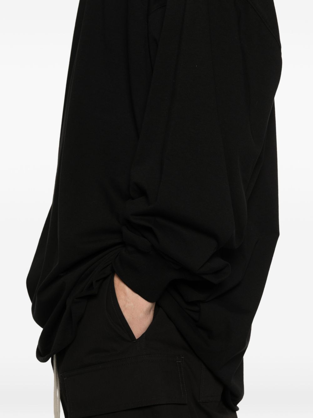 T-shirt a maniche lunghe in nero Rick owens - donna 