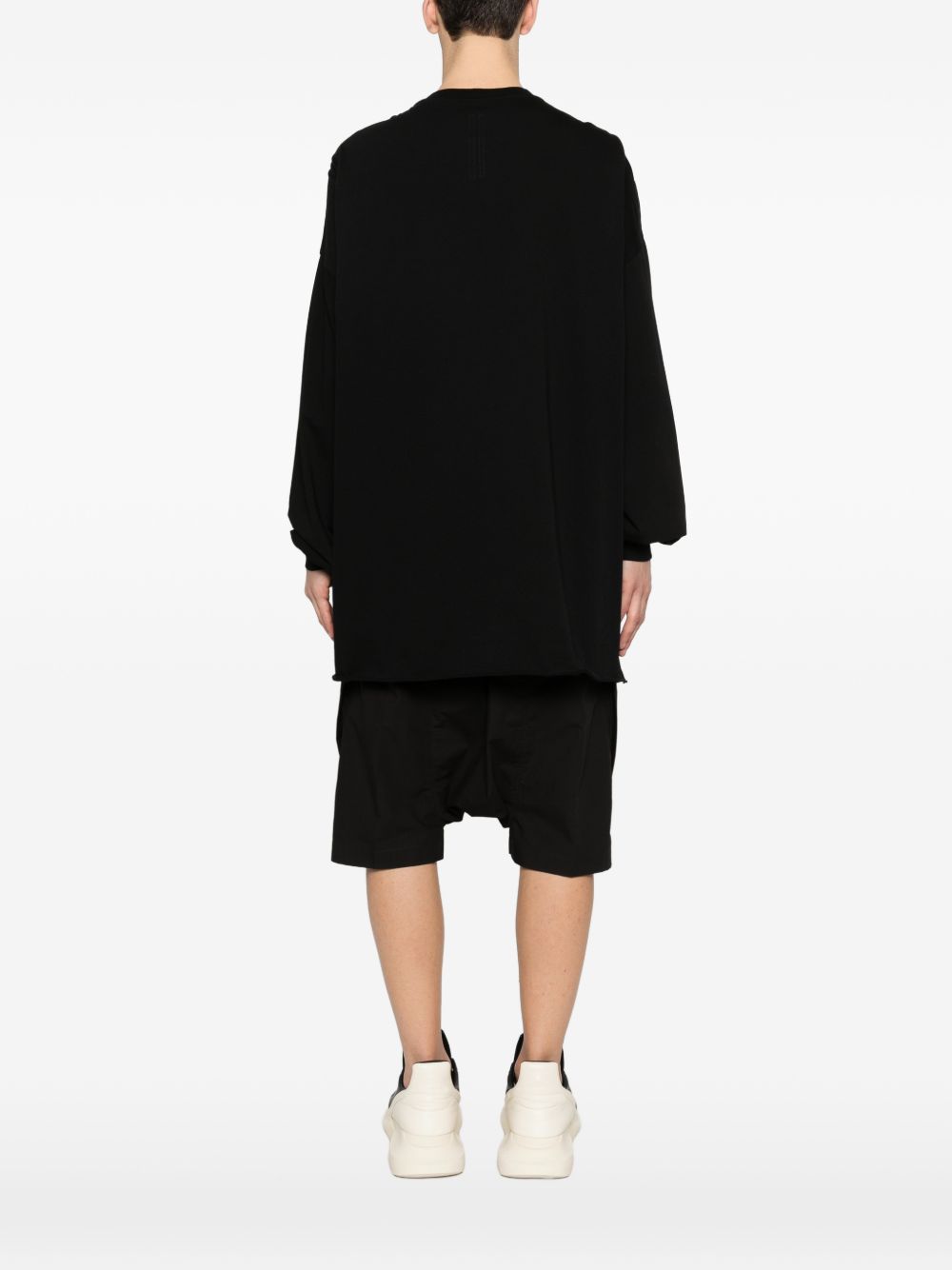 T-shirt a maniche lunghe in nero Rick owens - donna 